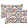 Looms of India Stylish and Comfortable, 100% Pima Cotton Fitted Bedsheet Set - Queen Size, Blue, 210 TC, Printed Design - Image 7